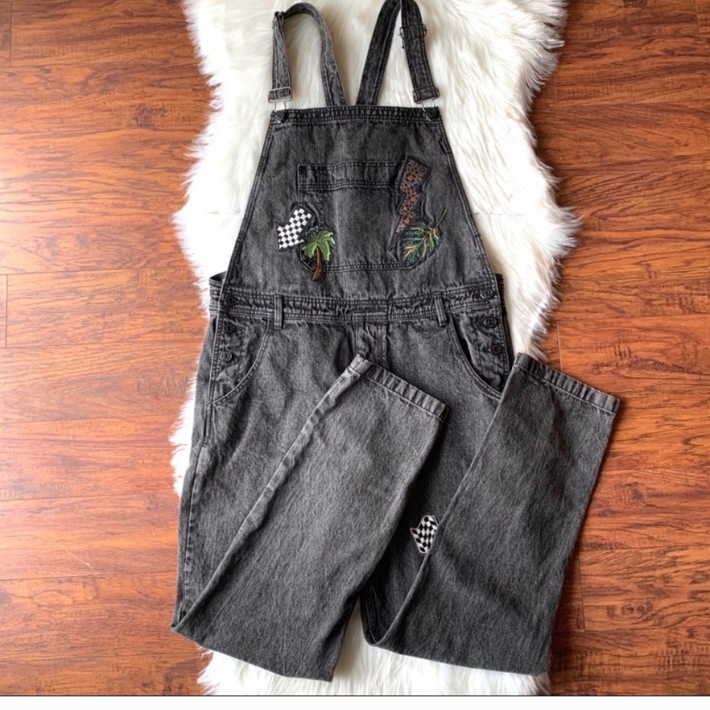 BDG BLACK OVERALLS
